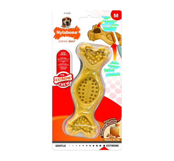 Nylabone Extreme Chew Peanut Butter Fill-In Medium