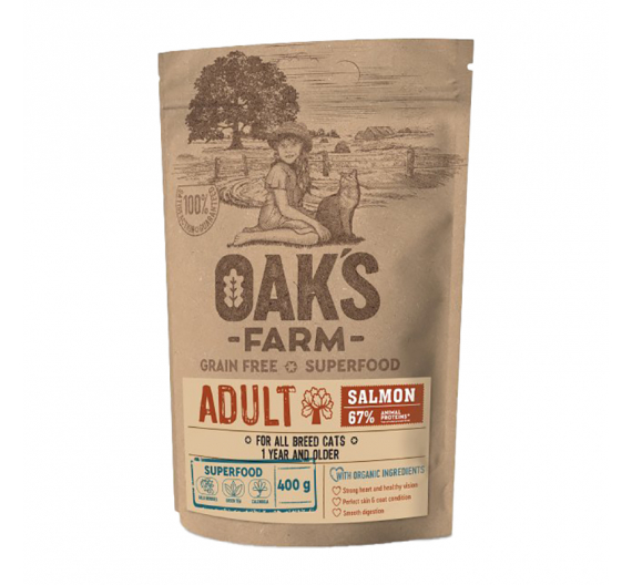 Oak's Farm Grain Free Adult Salmon 2kg