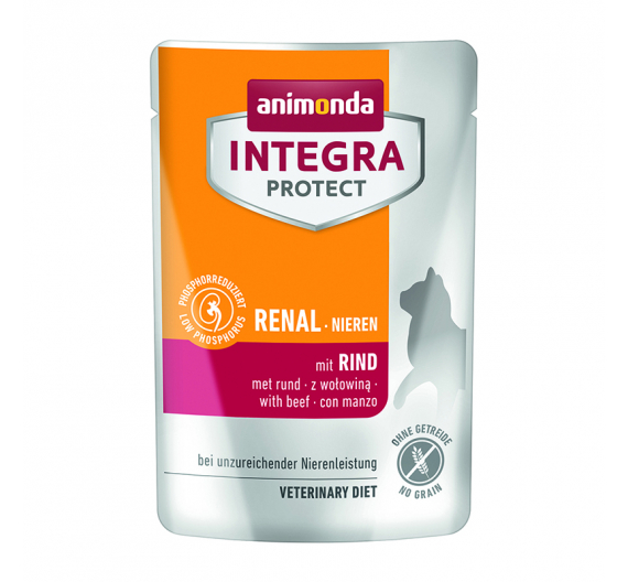 Animonda Integra Cat Protect Renal Pouch Βοδινό 85gr