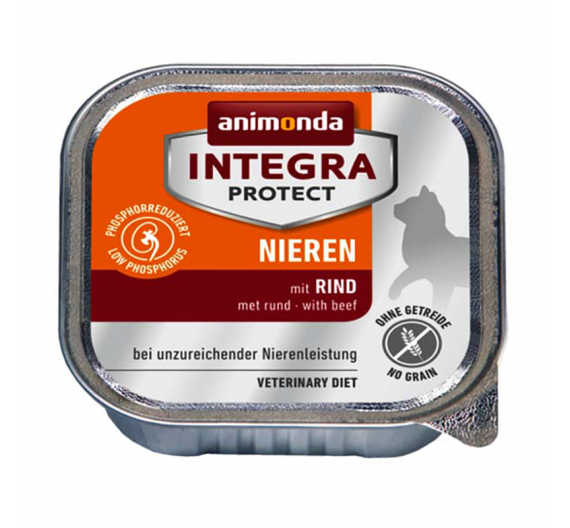 Animonda Integra Cat Protect Nieren (Renal) Βοδινό 100gr