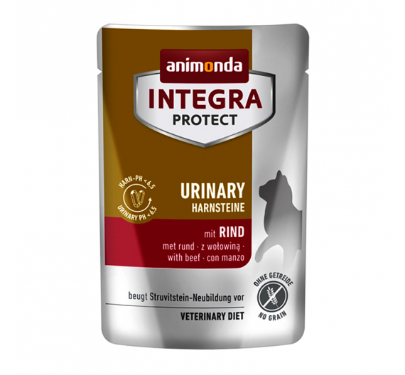 Animonda Integra Cat Protect Harnsteine (Struvite-Urinary) Pouch Βοδινό 85gr