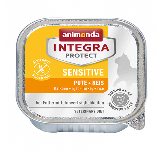Animonda Integra Cat Protect Sensitive Γαλοπούλα & Ρύζι 100gr
