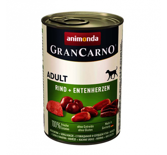 Animonda Carno Adult Καρδιές Πάπιας & Βοδινό 400gr