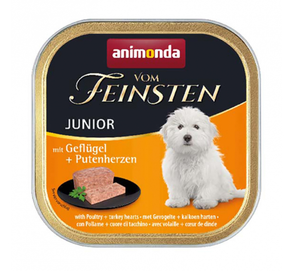 Animonda V.F. Junior Πουλερικά & Καρδιά Γαλοπούλας 150gr