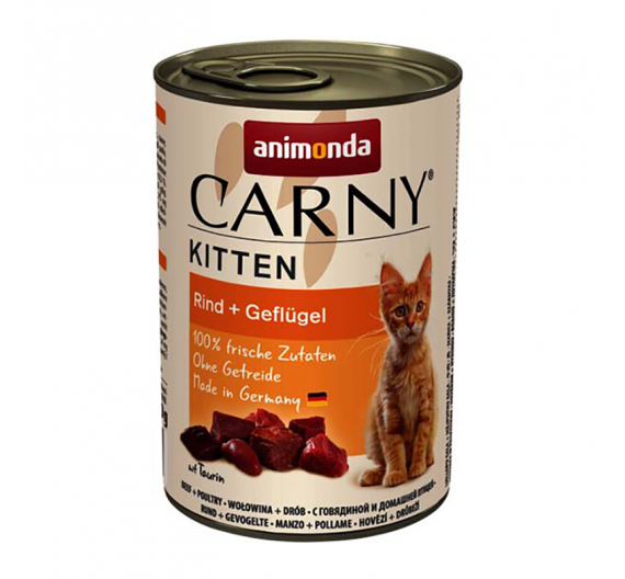 Animonda Carny Kitten Βοδινό & Πουλερικά 400gr