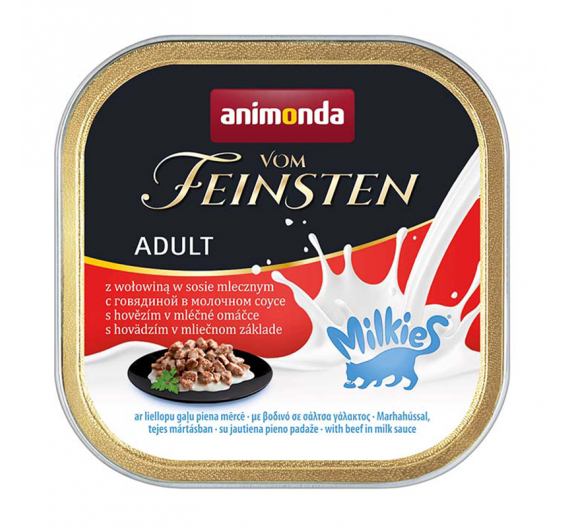 Animonda V.F. Milkies Κομμάτια Βοδινό σε Σάλτσα Κρέμας Γάλακτος 100gr