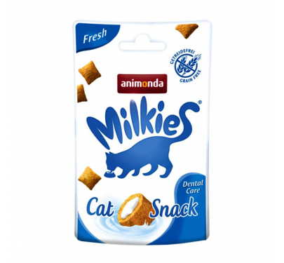 Animonda Milkies Crunchy Pillow Fresh 30gr Τραγανές Λιχουδιές για Υγιή Δόντια