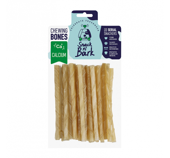 Snack n' Bark Twisted Stick Φυσικό 12.5cm 5-7gr 20τμχ