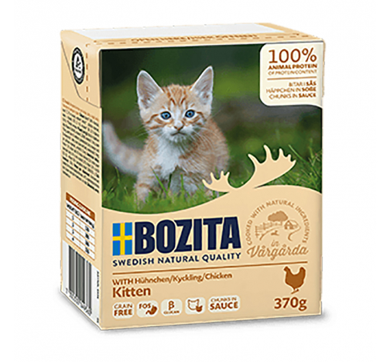 Bozita Tetrapack Kitten Κοτόπουλο σε Σάλτσα 16x370gr