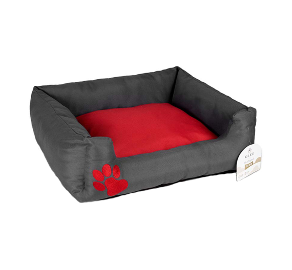 Glee Originals Κρεβάτι Σκύλου - Γάτας Αδιάβροχο Γκρι-Κόκκινο