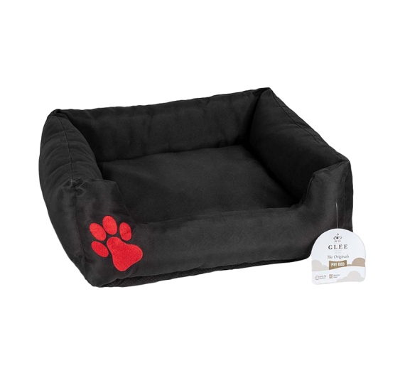 Glee Originals Κρεβάτι Σκύλου - Γάτας Αδιάβροχο Μαύρο-Κόκκινο