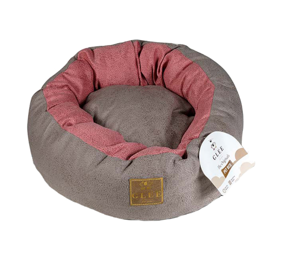 Glee Originals Κρεβάτι Σκύλου - Γάτας Στρογγυλό Ροζ 50x40x13cm
