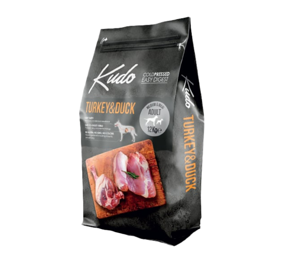 Kudo Turkey & Duck Medium & Maxi Adult 12kg