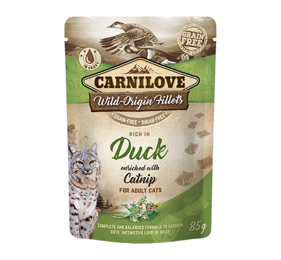 Carnilove Cat Φακελάκι Duck enriched with Catnip 85gr