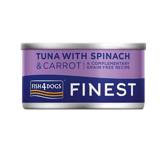 Fish4Dogs Tuna with Carrot & Spinach 85gr
