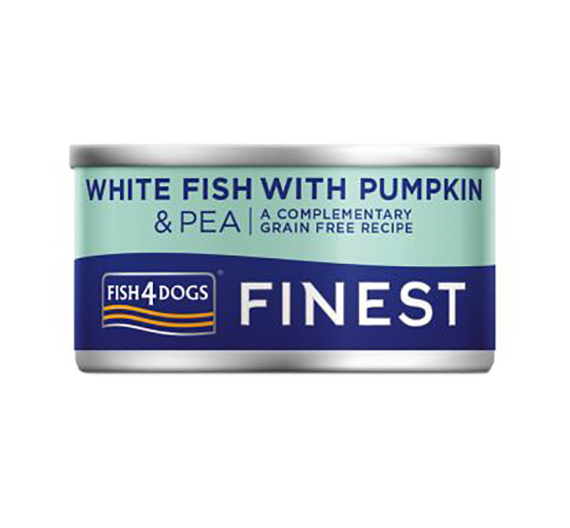 Fish4Dogs White Fish with Pumpkin & Pea 85gr