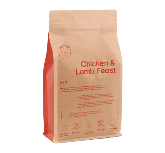 Buddy Adult Chicken & Lamb Feast 2kg Buddy Adult Chicken & Lamb Feast 2kg