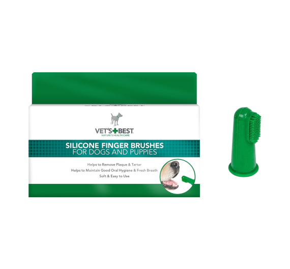 Vet's Best Green Silicone Finger Brush Οδοντόβουρτσα Δακτύλου