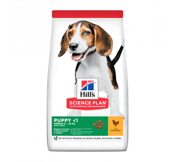 Hills SP Puppy Medium Κοτόπουλο 11kg + 3kg ΔΩΡΟ Hills SP Puppy Medium Κοτόπουλο 11kg + 3kg ΔΩΡΟ