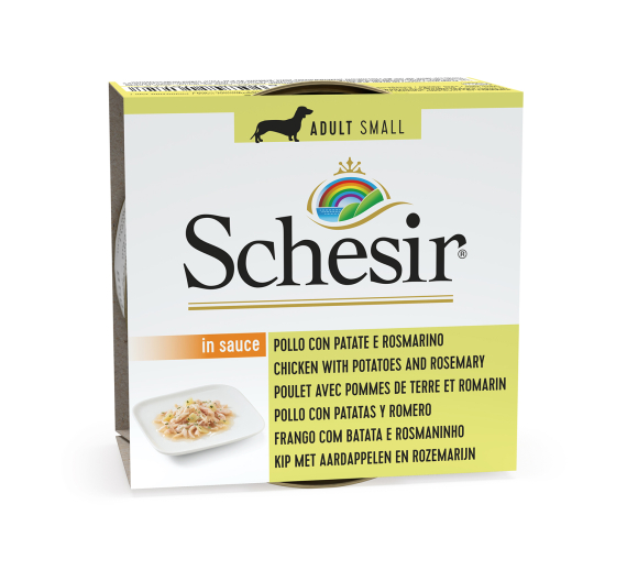 Schesir Small Dog Κοτόπουλο με Πατάτα & Δεντρολίβανο 85gr