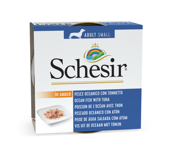 Schesir Small Dog Ψάρι Ωκεανού με Τόνο 85gr