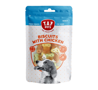 Taf Pets Fresh Treats Chicken Biscuits Μπισκότα με Κοτόπουλο 75gr