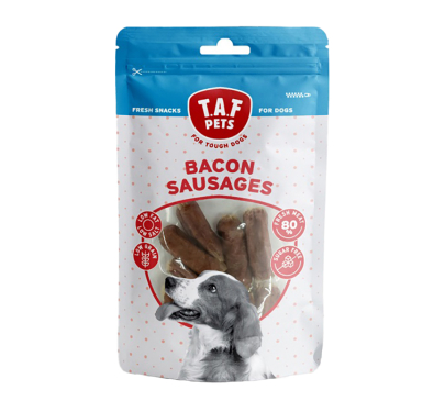 Taf Pets Fresh Treats Bacon Sausages Λουκάνικα με Χοιρινό 75gr