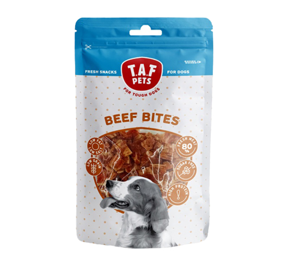 Taf Pets Fresh Treats Beef Bites Λιχουδιές με Βοδινό 75gr