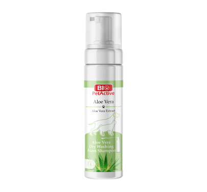 Bio Pet Active Aloe Vera Dry Foam Shampoo 200ml Αφρός Καθαρισμού