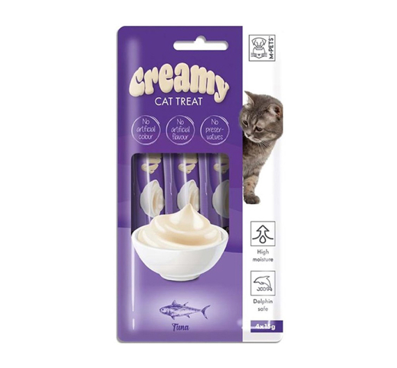 M-Pets Creamy Treats Tuna Κρέμα με Τόνο 60gr (4x15gr)