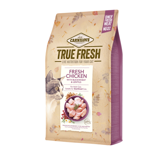 Carnilove True Fresh Cat Adult & Sterilized Chicken 340gr