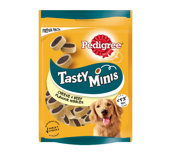 Pedigree Tasty Minis Μοσχάρι & Τυρί 140gr