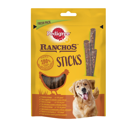 Pedigree Ranchos Sticks Κοτόπουλο 60gr