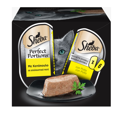 Sheba Perfect Portions Κοτόπουλο 6x37.5gr