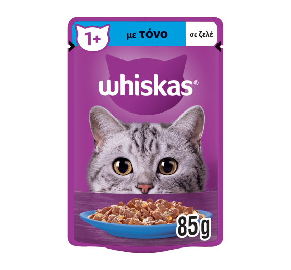 Whiskas Core Τόνος σε Ζελέ 85gr