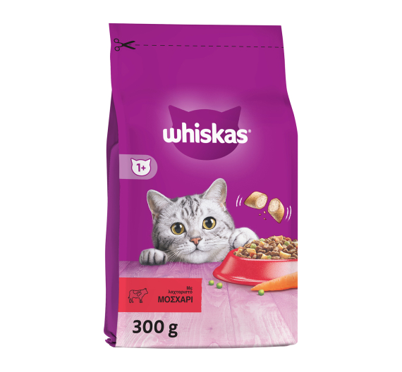 Whiskas Adult Γεμιστές Κροκέτες με Μοσχάρι 300gr