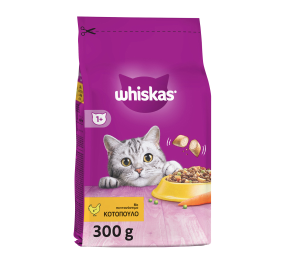 Whiskas Adult Γεμιστές Κροκέτες με Κοτόπουλο 300gr