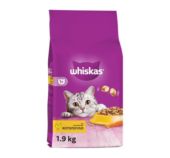 Whiskas Adult Γεμιστές Κροκέτες με Κοτόπουλο 1.9kg