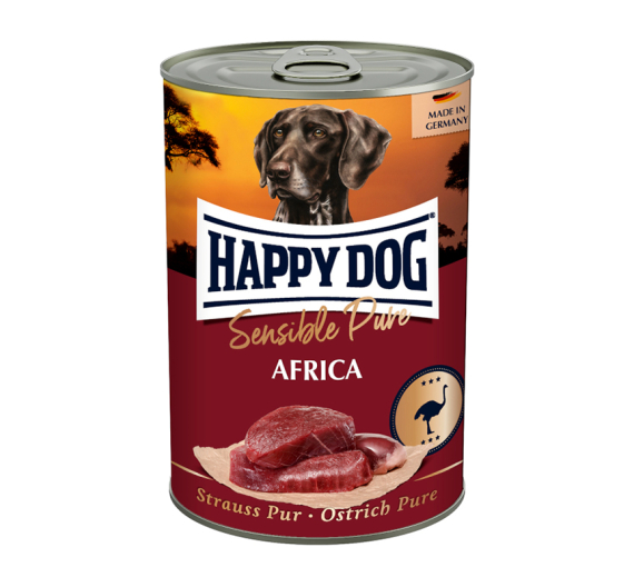 Happy Dog Κονσέρβα με Στρουθοκάμηλο 12x400gr
