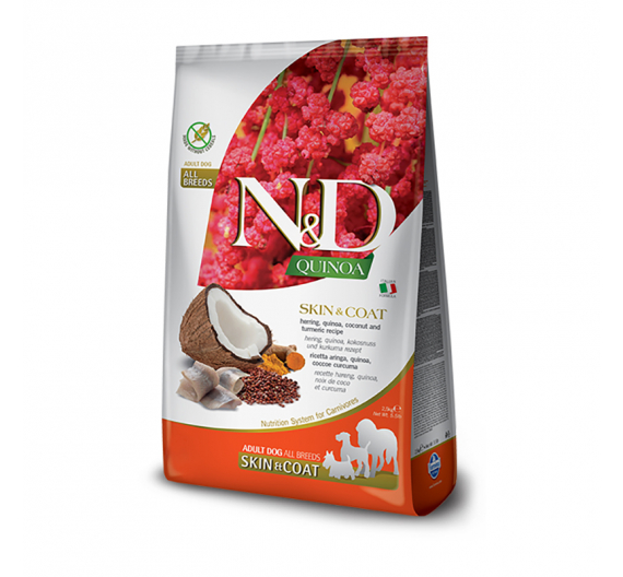 N&D Quinoa Grain Free Skin & Coat Herring 2.5kg