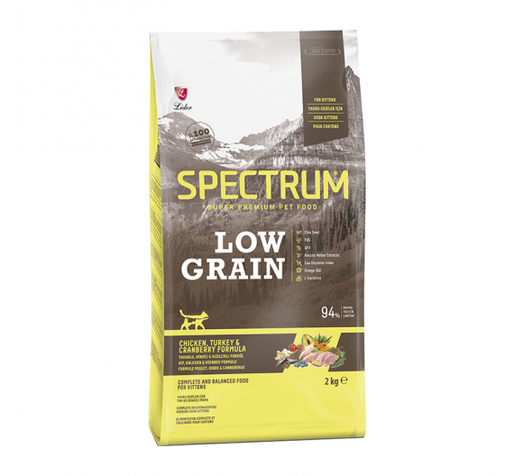 Spectrum Low Grain Kitten Chicken, Turkey & Cranberry 2.5kg