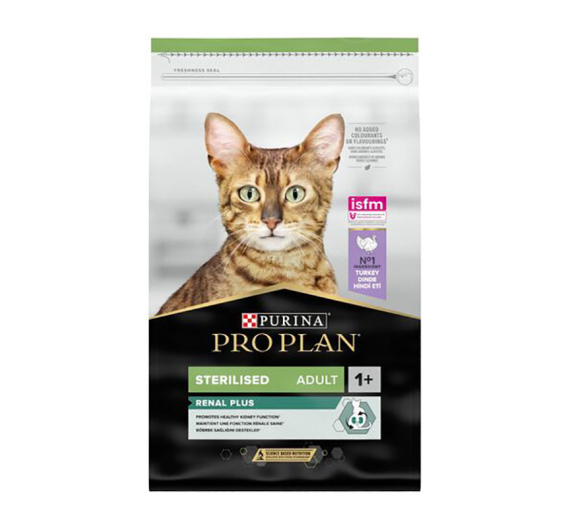 Purina Pro Plan OptiRenal Sterilised Γαλοπούλα 10kg