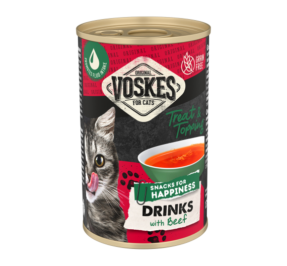 Voskes Cat Drink With Beef 3x135ml