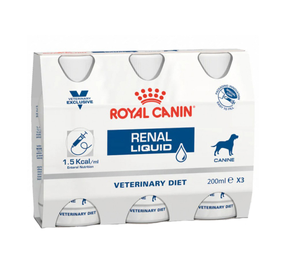 Royal Canin Vet Diet Dog Renal Liquid 3x200ml