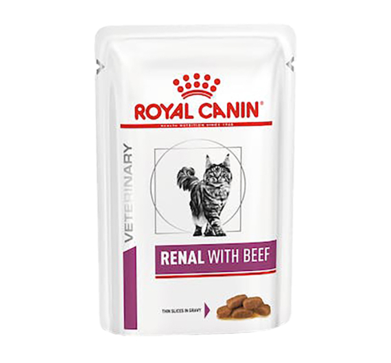 Royal Canin Vet Diet Cat Renal Beef 12x85gr