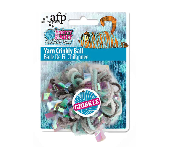 AFP Παιχνίδι Knotty Habit Yarn Crinkly Ball 6x6x3cm