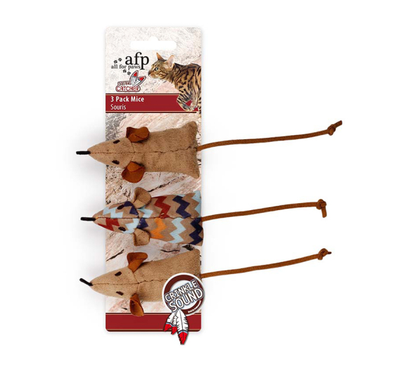 AFP Παιχνίδι Mice 3τμχ 38cm με Catnip AFP Παιχνίδι Mice 3τμχ 38cm με Catnip