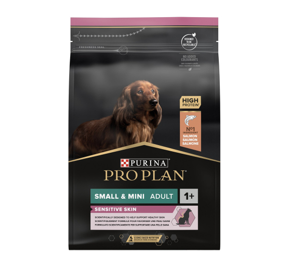 Purina Pro Plan OptiDerma Small & Mini Adult Sensitive Skin Σολομός 3kg