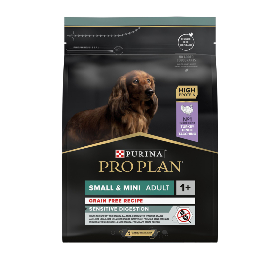 Purina Pro Plan OptiDigest Small & Mini Adult Grain Free Sensitive Digestion Γαλοπούλα 2.5kg