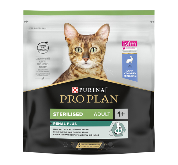 Purina Pro Plan OptiRenal Sterilised Κουνέλι 400gr